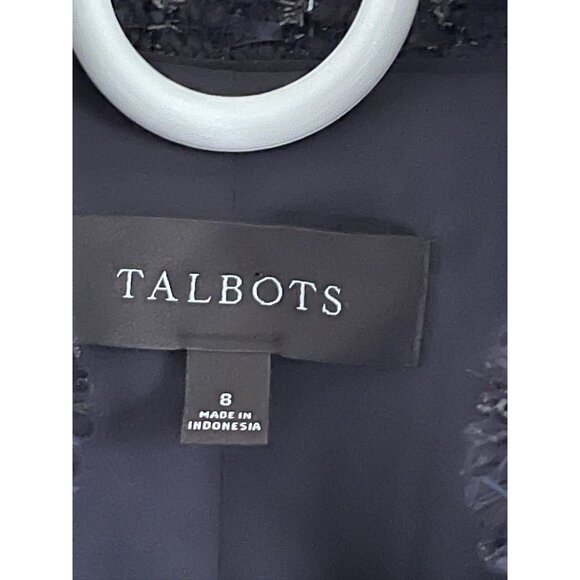 EUC Talbots Womens Multicolor Tweed Jacket With Gold Buttons - Picture 7 of 8